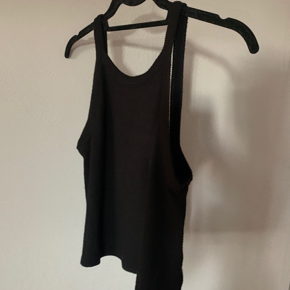 Free People Tops - Black intimately free people ribbed low back high neck tank top
